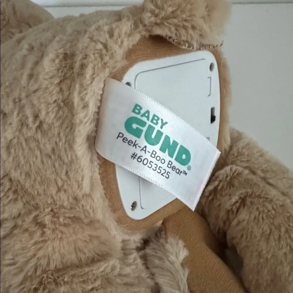 Gund Beige Teddy Bear with Soft Blanket EUC